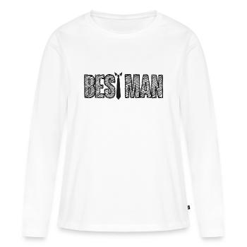 Wedding / Marriage: Best Man - Women's Premium Organic Long Sleeve Shirt - white - Front - Julia (174cm)