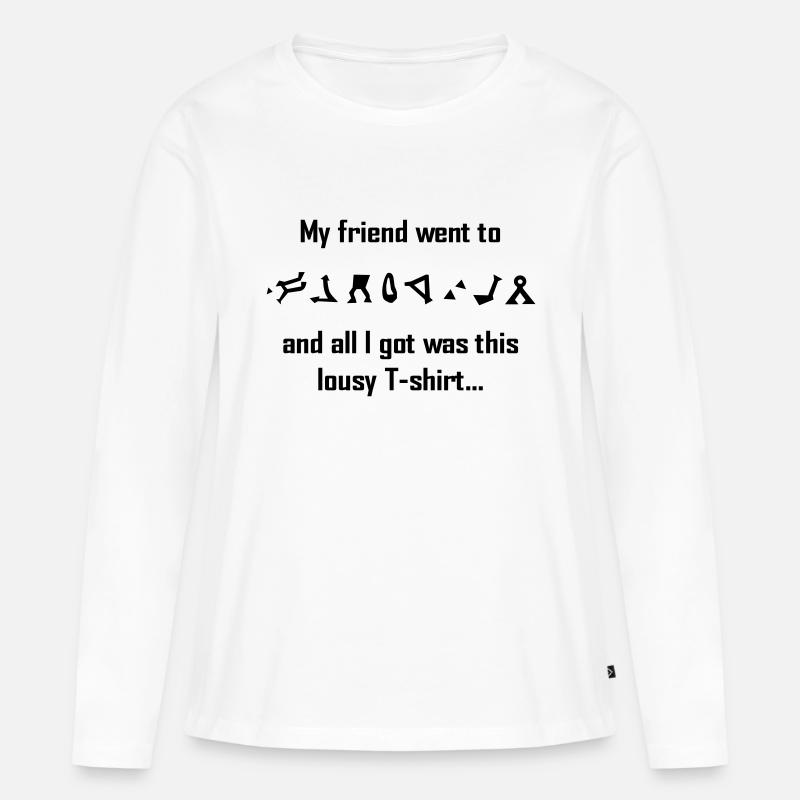 Atlantis - Frauen Premium Bio Langarmshirt - Weiß