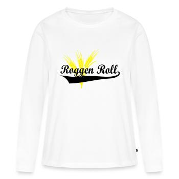 Roggen Roll - Frauen Premium Bio Langarmshirt - Weiß - Vorne - Julia (174cm)