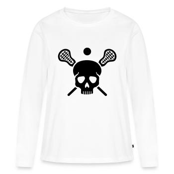 Lacrosse - T-shirt manches longues Premium bio Femme - blanc - Devant - Julia (174cm)