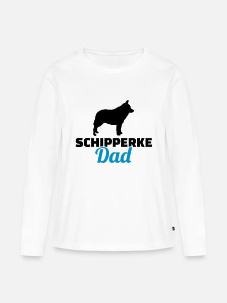 Schipperke - Frauen Premium Bio Langarmshirt - Weiß