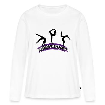 Gymnastics, Gymnast - Gymnastics - Women's Premium Organic Long Sleeve Shirt - white - Front - Julia (174cm)