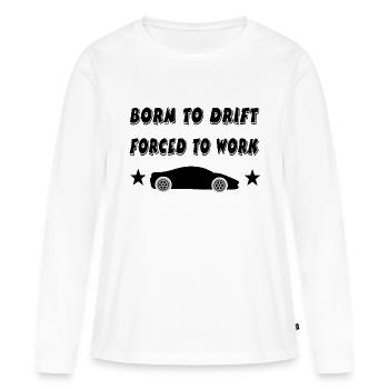 Auto - Frauen Premium Bio Langarmshirt - Weiß - Vorne - Julia (174cm)