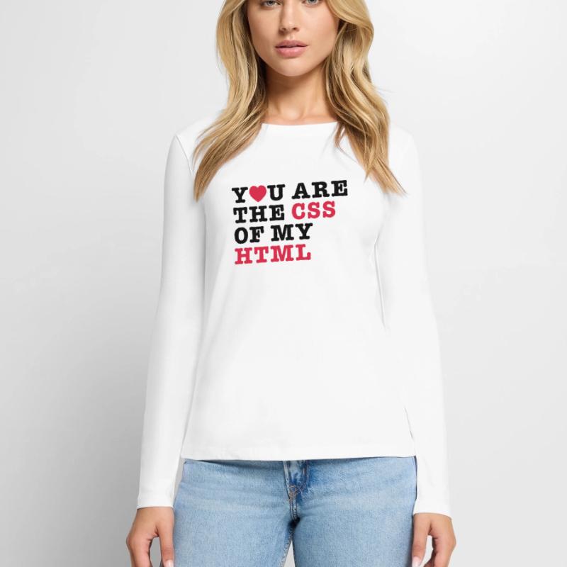 vous êtes le css de mon html T-shirt manches longues Premium bio Femme