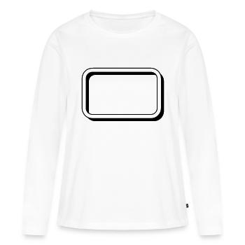 cadre facile - T-shirt manches longues Premium bio Femme - blanc - Devant - Julia (174cm)