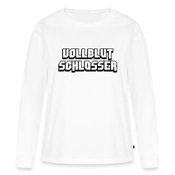 vollblut schlosser - Frauen Premium Bio Langarmshirt - Weiß - Vorne - Julia (174cm)