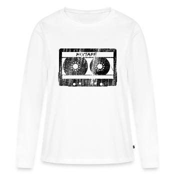 mixtape - Women's Premium Organic Long Sleeve Shirt - white - Front - Julia (174cm)