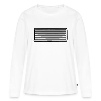 Littérature Roman Livre - T-shirt manches longues Premium bio Femme - blanc - Devant - Julia (174cm)