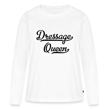 Dressage - Women's Premium Organic Long Sleeve Shirt - white - Front - Julia (174cm)