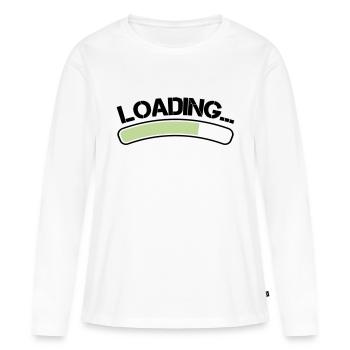 Chargement - T-shirt manches longues Premium bio Femme - blanc - Devant - Julia (174cm)