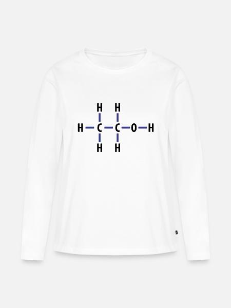 Alkohol - Frauen Premium Bio Langarmshirt - Weiß