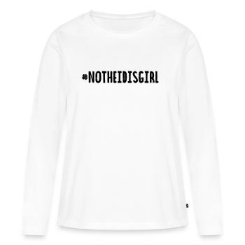 Not Heidis Girl - notheidisgirl - fck gntm - Frauen Premium Bio Langarmshirt - Weiß - Vorne - Julia (174cm)