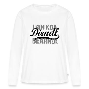 Koa Dirndl Dearndl Noir - T-shirt manches longues Premium bio Femme - blanc - Devant - Julia (174cm)