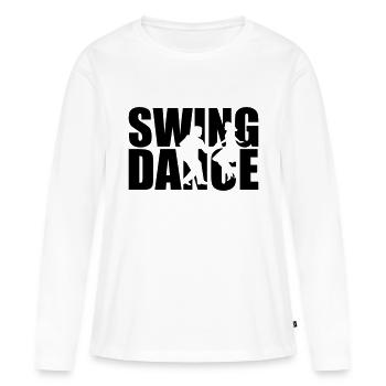 Swing dance - Frauen Premium Bio Langarmshirt - Weiß - Vorne - Julia (174cm)