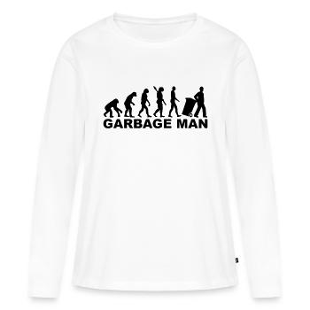Garbage man - Women's Premium Organic Long Sleeve Shirt - white - Front - Julia (174cm)