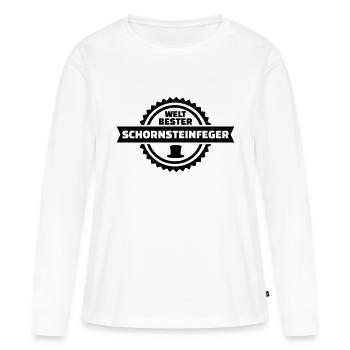 Schornsteinfeger - Frauen Premium Bio Langarmshirt - Weiß - Vorne - Julia (174cm)