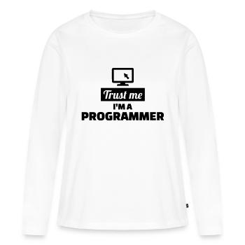 Programmierer - Frauen Premium Bio Langarmshirt - Weiß - Vorne - Julia (174cm)