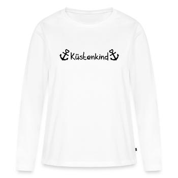Küstenkind - Frauen Premium Bio Langarmshirt - Weiß - Vorne - Julia (174cm)
