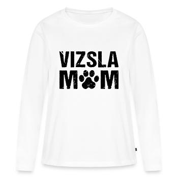 Vizsla Mom Magyar Vizsla - Women's Premium Organic Long Sleeve Shirt - white - Front - Julia (174cm)