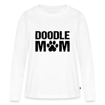 Doodle Mom Doodle Hunde - Frauen Premium Bio Langarmshirt - Weiß - Vorne - Julia (174cm)