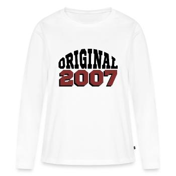 Original 2007 - T-shirt manches longues Premium bio Femme - blanc - Devant - Julia (174cm)