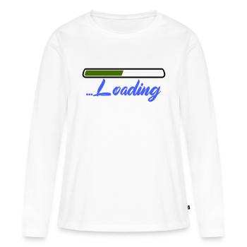 Chargement - T-shirt manches longues Premium bio Femme - blanc - Devant - Julia (174cm)