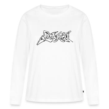 Stoned - Frauen Premium Bio Langarmshirt - Weiß - Vorne - Julia (174cm)