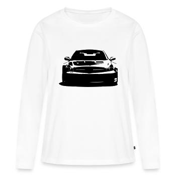 German Sportwaagen - Frauen Premium Bio Langarmshirt - Weiß - Vorne - Julia (174cm)