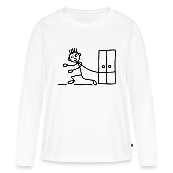 Mover - Moving Company - Women's Premium Organic Long Sleeve Shirt - white - Front - Julia (174cm)