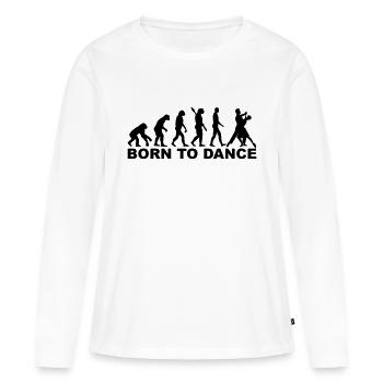Evolution Born to dance - T-shirt manches longues Premium bio Femme - blanc - Devant - Julia (174cm)