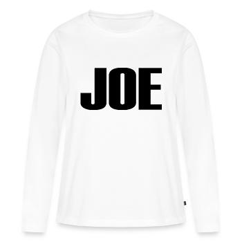 JOE - T-shirt manches longues Premium bio Femme - blanc - Devant - Julia (174cm)