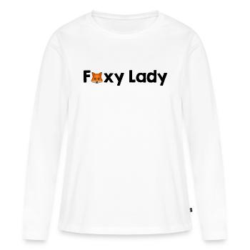 Foxy Lady - Frauen Premium Bio Langarmshirt - Weiß - Vorne - Julia (174cm)
