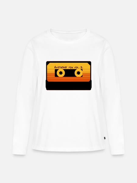 AWESOME MIX Vol. 2 - Frauen Premium Bio Langarmshirt - Weiß