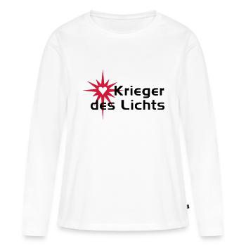 WARRIOR OF LIGHT - Women's Premium Organic Long Sleeve Shirt - white - Front - Julia (174cm)