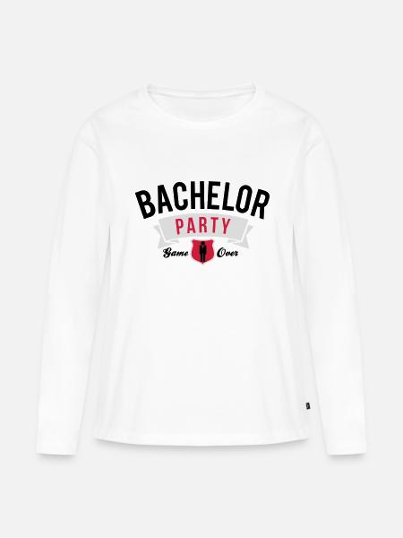 bachelor party - Frauen Premium Bio Langarmshirt - Weiß