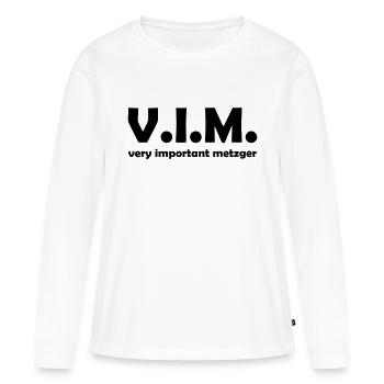 metzger - Frauen Premium Bio Langarmshirt - Weiß - Vorne - Julia (174cm)