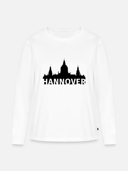 Hannover - Frauen Premium Bio Langarmshirt - Weiß