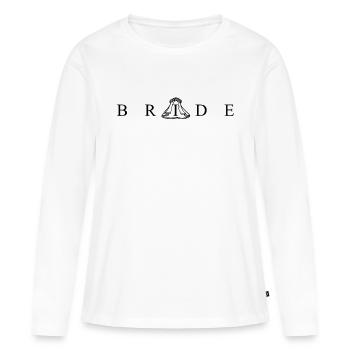 Bride Veil - T-shirt manches longues Premium bio Femme - blanc - Devant - Julia (174cm)
