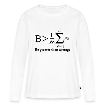 Mathematics - Women's Premium Organic Long Sleeve Shirt - white - Front - Julia (174cm)