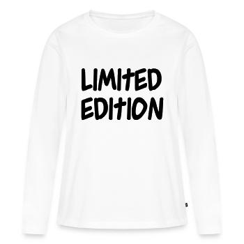 limited edition - T-shirt manches longues Premium bio Femme - blanc - Devant - Julia (174cm)