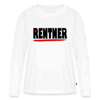 endlich Rentner - Frauen Premium Bio Langarmshirt - Weiß - Vorne - Julia (174cm)