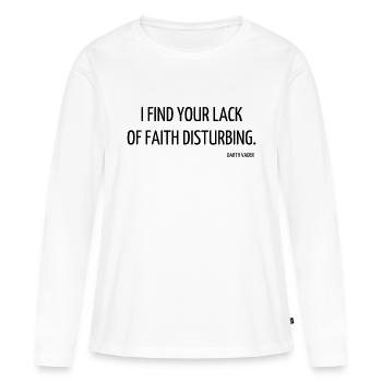 Cinéma / Citation / Série télé / Geek - T-shirt manches longues Premium bio Femme - blanc - Devant - Julia (174cm)
