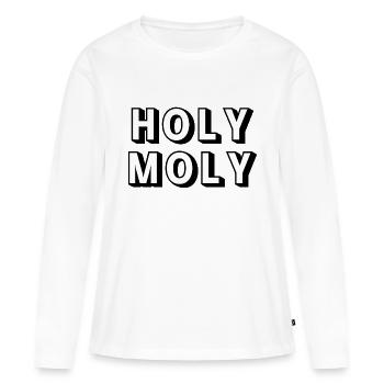 Sacré Moly - T-shirt manches longues Premium bio Femme - blanc - Devant - Julia (174cm)