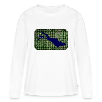 Bodensee - Frauen Premium Bio Langarmshirt - Weiß - Vorne - Julia (174cm)