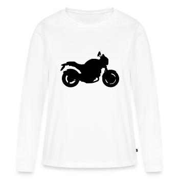 Monster - Frauen Premium Bio Langarmshirt - Weiß - Vorne - Julia (174cm)