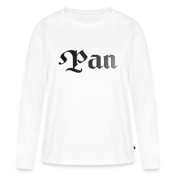Pan - T-shirt manches longues Premium bio Femme - blanc - Devant - Julia (174cm)