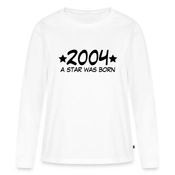 2004 a star was born (fr) - T-shirt manches longues Premium bio Femme - blanc - Devant - Julia (174cm)