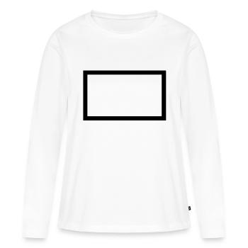 cadre pour image_2_2 - T-shirt manches longues Premium bio Femme - blanc - Devant - Julia (174cm)