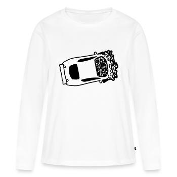 accident accident total dommage écrasé dents cassé - T-shirt manches longues Premium bio Femme - blanc - Devant - Julia (174cm)