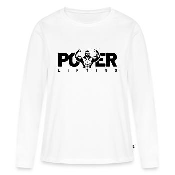 levage électrique - T-shirt manches longues Premium bio Femme - blanc - Devant - Julia (174cm)